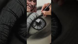 Eye Drawing Use Charcoal😍 drawing art charcoaldrawing sketch charcoalart [upl. by Jaimie]