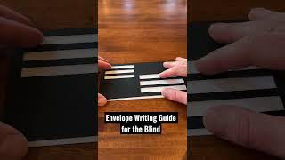 Envelope Writing Guide for the Blind amp Visually Impaired blind writing tool guide [upl. by Griseldis]