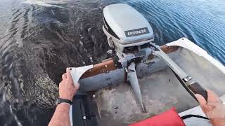 1986 Evinrude 15 Demo Run [upl. by Cristie]