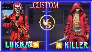 👑😱custom chelenge lukka gaming vs killer 🔥🔥video freefire freefireclips trending gyangaming [upl. by Lorsung869]