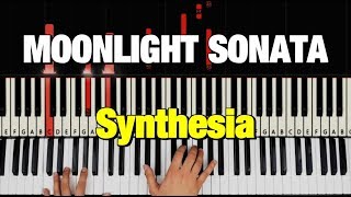 Moonlight Sonata  Synthesia Beethoven [upl. by Aeslahc]