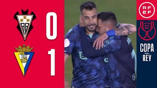 RESUMEN  Albacete Balompié 01 Cádiz CF  Copa del Rey  Segunda Eliminatoria [upl. by Shel]