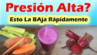 Como Bajar La Presión Arterial Rápidamente Jugo Para Bajar La Presión [upl. by Ariik]