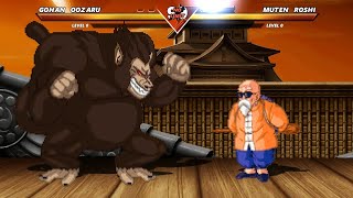 Gohan Oozaru vs Muten Roshi High Level Awesome Fight [upl. by Lednew]