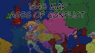 1648 Map  Ages of Conflict timelapse [upl. by Fanchon]