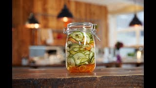 Pickled Spiralised Courgette Recipe  Sarsons [upl. by Clover]