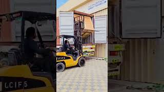 Forklift driver skills shorts reels ytshorts [upl. by Zetnahs]