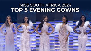 Top 5 Evening Walks  Miss SA 2024 Finale Show [upl. by Mathian]