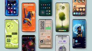 12 ENTICING Best Android Themes For 2024  Best Nova Launcher Setups 2024 Edition [upl. by Purity]