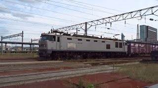 20241010 貨物列車（4075列車）秋田駅発車 [upl. by Ilatfen]