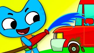 Car Wash Song  Nursery Rhymes  Kit and Kate  Nursery Rhymes [upl. by Williamson]