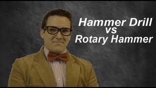 Tool Barn University  The Difference Between A Hammer Drill And A Rotary Hammer [upl. by Wainwright541]