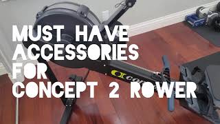 Must have ACCESSORIES for Concept 2 Rower BUTT CUSHION Rowing GLOVES [upl. by Semadar]