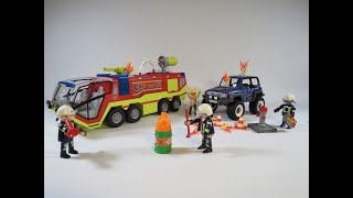 Playmobil City Action set  70557 2021 Fire Engine with Truck review [upl. by Odlonra]