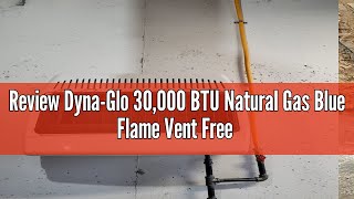 Review DynaGlo 30000 BTU Natural Gas Blue Flame Vent Free Wall Heater White [upl. by Rayle]