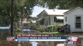 Flooding fears continue tonight near Brooksville Fla [upl. by Myk]