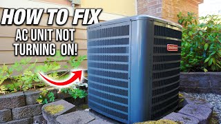 How To Fix An AC Unit That Is Not Turning ON TOP 3 REASONS WHY DIY [upl. by Kamerman485]