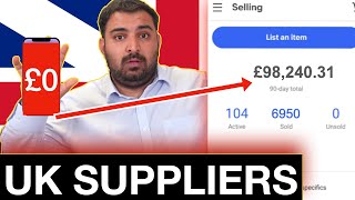 Top 10 UK 🇬🇧 DropShipping Suppliers  £7300 EVERY MONTH [upl. by Bowman]