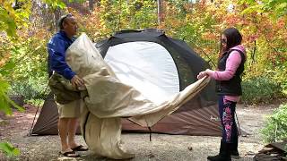 Slumberjack 6 person Trail Tent Setup [upl. by Mushro487]