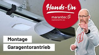 Montage Garagentorantrieb  Marantec HandsOn 🙌 [upl. by Netsoj]