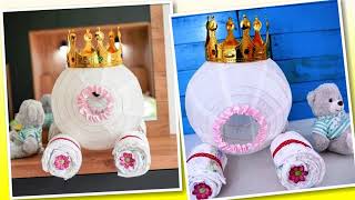 quot👑 Tutorial Cómo hacer un CARRUAJE de PAÑALES al estilo CENICIENTA de DISNEY 👶🏰quot [upl. by Melborn]