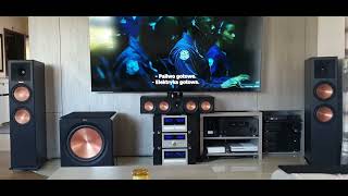 Klipsch 714 3xadvance acoustics onkyo rz830 [upl. by Kcirdderf]