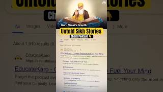 Untold Sikh Stories Ft ranveerallahbadia punjabi podcast shorts [upl. by Artapoelc600]