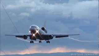 HD  McDonnell Douglas DC10 Landing [upl. by Shepherd]