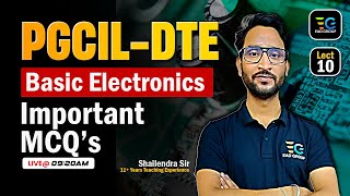 PGCIL DTE  Basic Electronics Important Objectives  Shailendra Sir [upl. by Gorden]