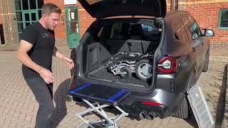 LITHTECH SMART LIFTER portable car hoistscissor car lift getting your wheelchair into the car [upl. by Tugman]