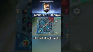 global fanny ultra fast straight cables😱 mobilelegends mobilelegendsbangbang mlbb [upl. by Ahsimed582]