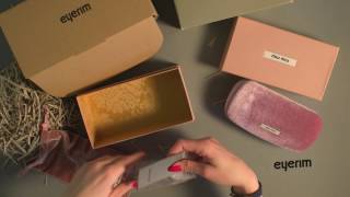 eyerim presents Unboxing of Miu Miu MU51QS 7S03F2 sunglasses [upl. by Guadalupe]