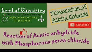 Reaction of Acetic anhydride with PCl5  Preparation of Acetyl Chloride from Acetic Anhydride [upl. by Qahsi]