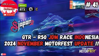 The Crew Motorfest 2024 Update November  JDM Race GTR R50  41 livestream thecrewmotorfest lbwk [upl. by Annamaria699]