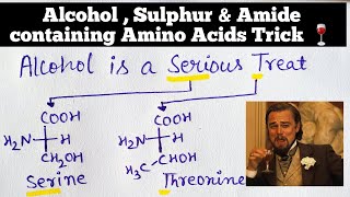 Trick for Alcohol Sulphur and Amide containing Amino Acids  Biomolecules  JEE  NEET [upl. by Tara16]