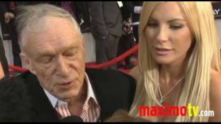 Hugh Hefner and Crystal Harris at IRON MAN 2 Premiere [upl. by Aivan]