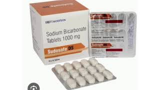 Sudosafe DS Tablets Sodium Bicarbonate Tablets 1000 mg [upl. by Elahcar181]