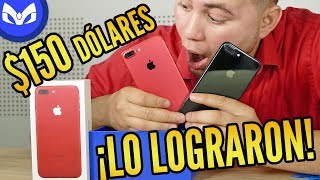 CLON iPhone 7 PLUS ROJO  POR 150 USD CUIDADO 4K [upl. by Alanson]