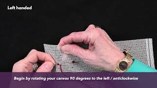 How to do the Reverse Victorian Cross StitchLeft and Right Handed [upl. by Yttap]