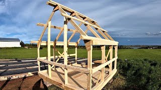 S1E36 DIY Predator Proof Hen House Part 2  Framing the Floor and Building the WallTrusses  PEI [upl. by Ekihc]