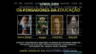 OS PENSADORES DA EDUCAÇÃO  APOSTILA DIGITAL PARA CONCURSOS PÚBLICOS  VCSIMULADOSCOMBR [upl. by Gretal800]