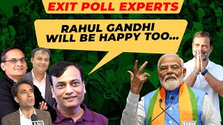 Exit Poll Experts LIVE  Credibility of Exit Poll  Rahul Gandhi  Axis My India C Voter  CNX BJP [upl. by Biron]