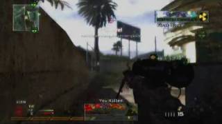 Best Knife Throw Ever Mw2 [upl. by Llemar632]