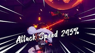 Honkai Impact 3  Void Drifter Attack Speed 245 [upl. by Anaerol339]