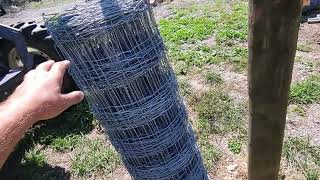 Farm Fencing Unroller For Tractor Loader Made Out Of Scrap [upl. by Kulda902]