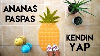 Ananas Paspas Yapımı  Kendin Yap Dekorasyon  DIY Pineapple Mat [upl. by Yllen]