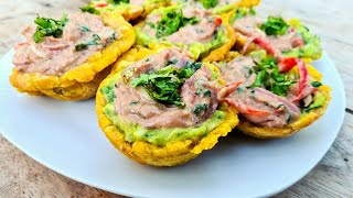 CÓMO HACER CANASTAS DE PLÁTANO CON CEVICHE DE ATÚN PASO A PASO  RECETAS PARA NEGOCIO ❤✔✔ [upl. by Nlyak289]