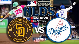 🔴 EN VIVO SAN DIEGO PADRES vs LOS ANGELES DODGERS  NATIONAL LEAGUE DIVISION SERIES 2024  MLB LIVE [upl. by Metcalf]