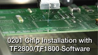 0201 Chip Installation with TF2800 Rework Station from PACE [upl. by Eninahpets539]