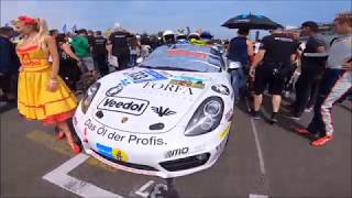 24h Nuerburgring  Starting Lineup  Grid Girls  Startaufstellung mit Promis und Girls [upl. by Okihcim]